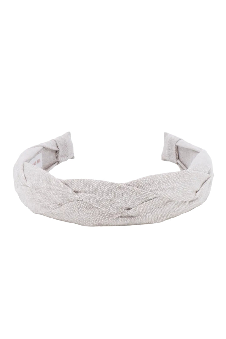 Linen Braided Headband • Flax