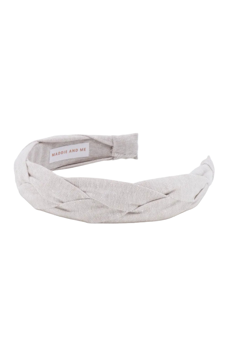 Linen Braided Headband • Flax