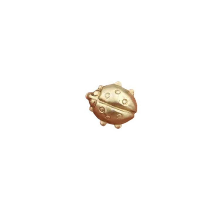 Mini Brass Ladybug Brooch