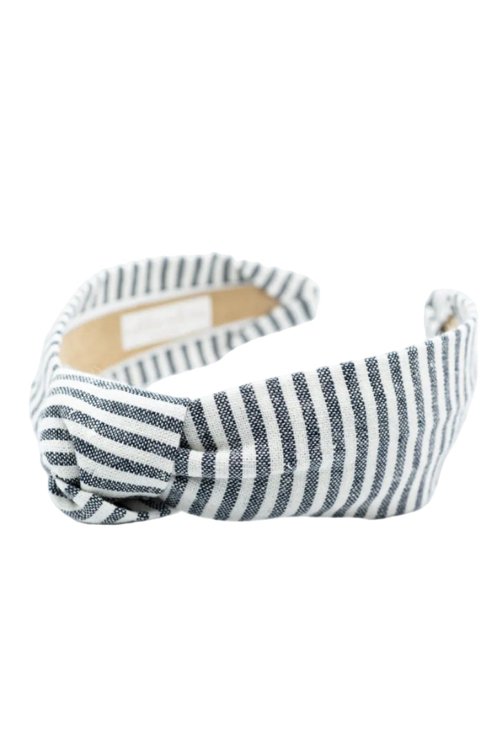Knot Headband • Indigo Stripes