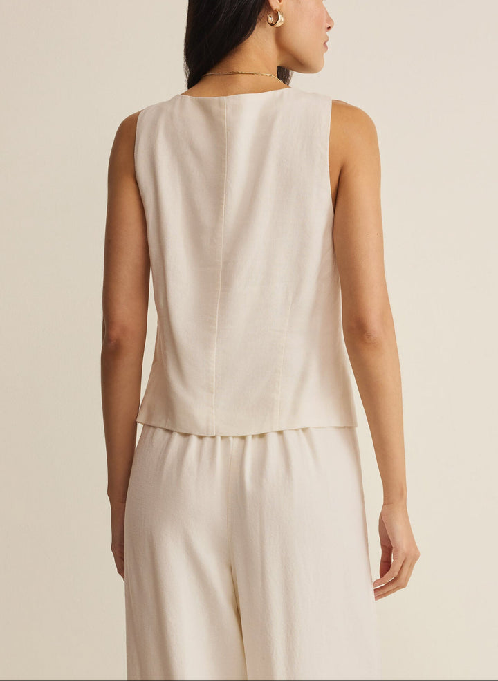 Roman Linen Vest