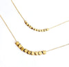 2mm Faceted Hex Bead Necklace
