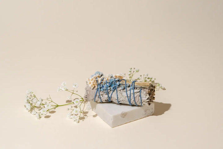 White Sage + Wildflowers Smudge Stick