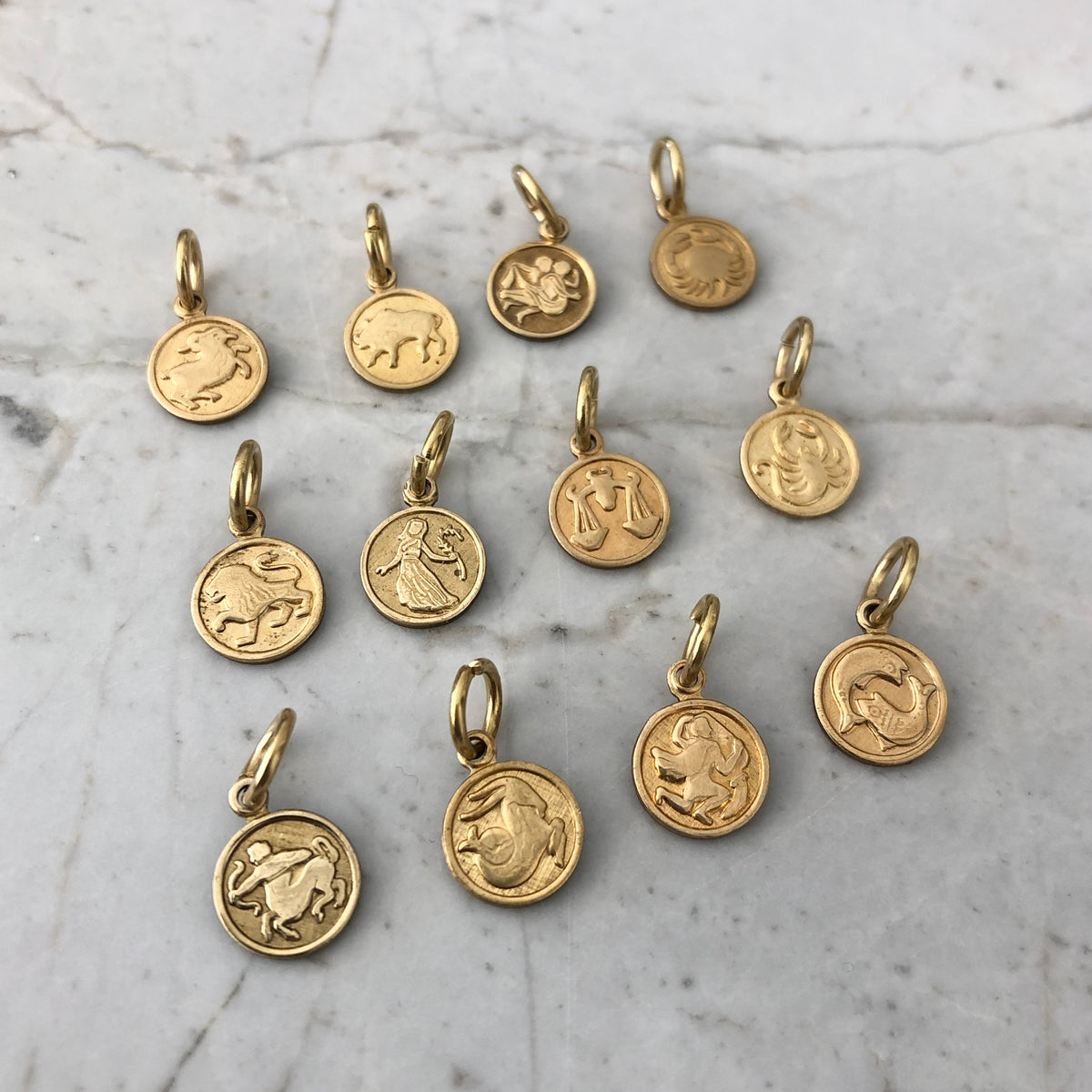 8mm Round Zodiac Charms – Winifred Grace