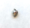 Vintage FORGET ME NOT Puffy Heart Charm