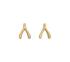 14k Wishbone Studs