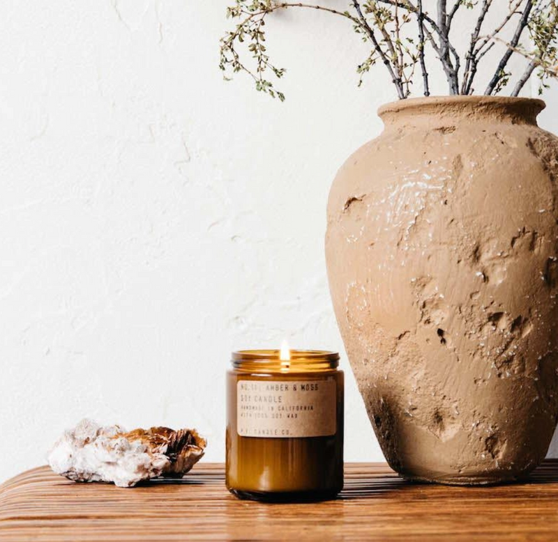 Amber & Moss Soy Candle