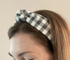 Knot Headband • Black Check