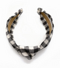 Knot Headband • Black Check