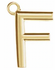 14k Uppercase Initial Charm