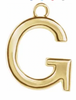 14k Uppercase Initial Charm