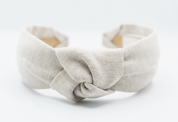 Linen Knot Headband • Flax