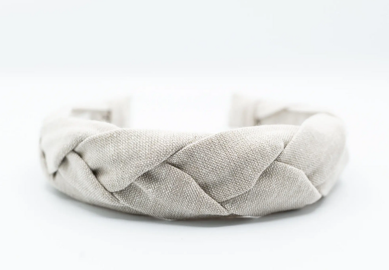 Linen Braided Headband • Flax
