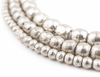 Ethiopian Metal Bead Necklace • White