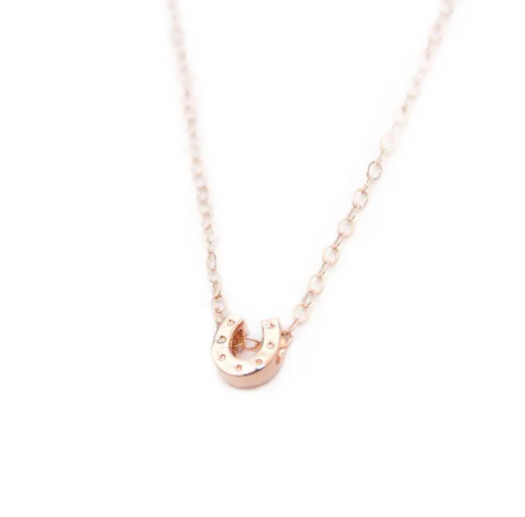 Tiny Horseshoe Necklace