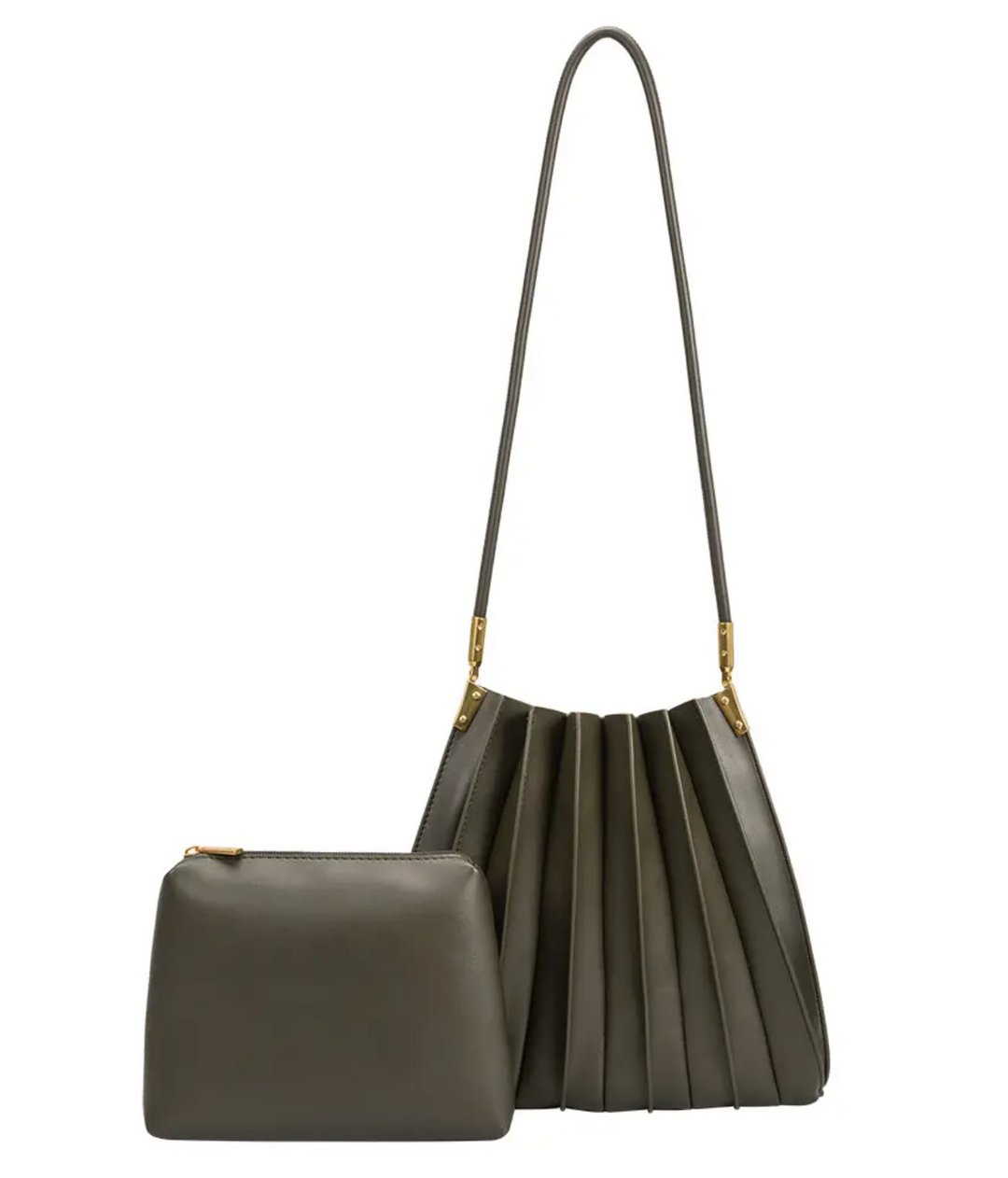 Carrie Pleated Shoulder Bag