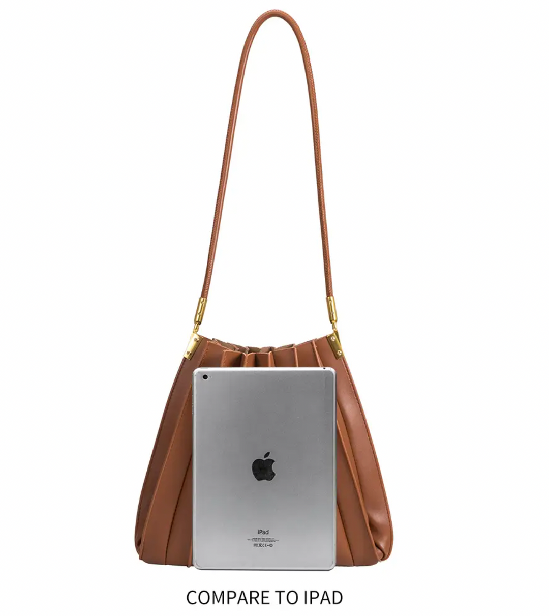 Carrie Pleated Shoulder Bag