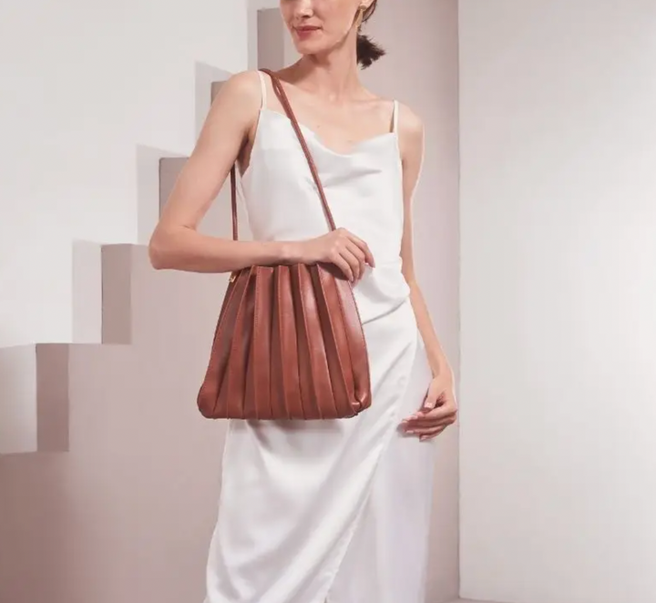 Carrie Pleated Shoulder Bag