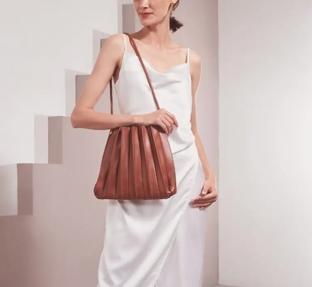 Carrie Pleated Shoulder Bag