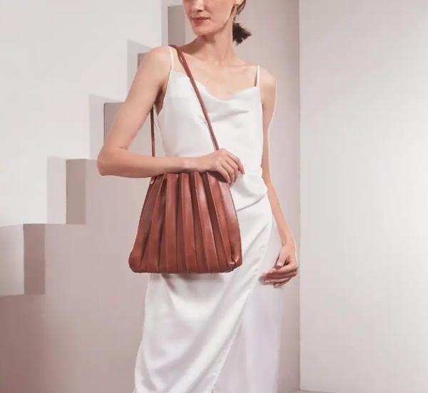 Carrie Pleated Shoulder Bag