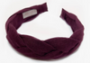Linen Braided Headband • Plum