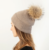 Fur Pom Pom Beanie
