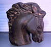 Vintage Clay Horse Sculpture