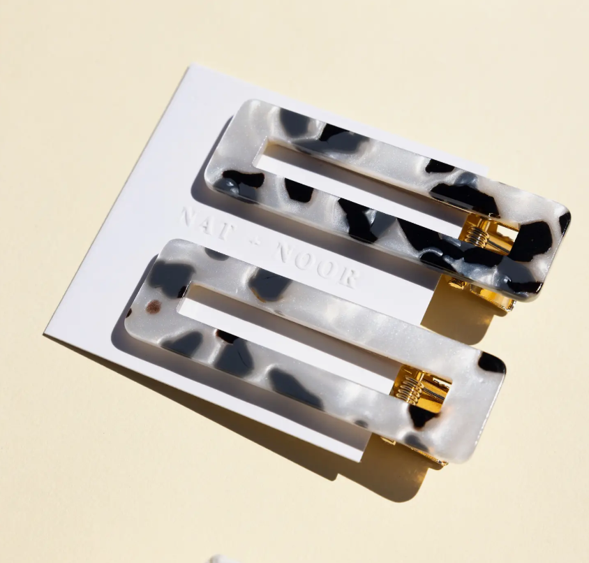 Tortoise Hair Clip Set