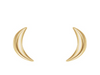 14k Mini Crescent Moon Studs