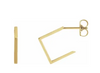 14k Geometric Hoops