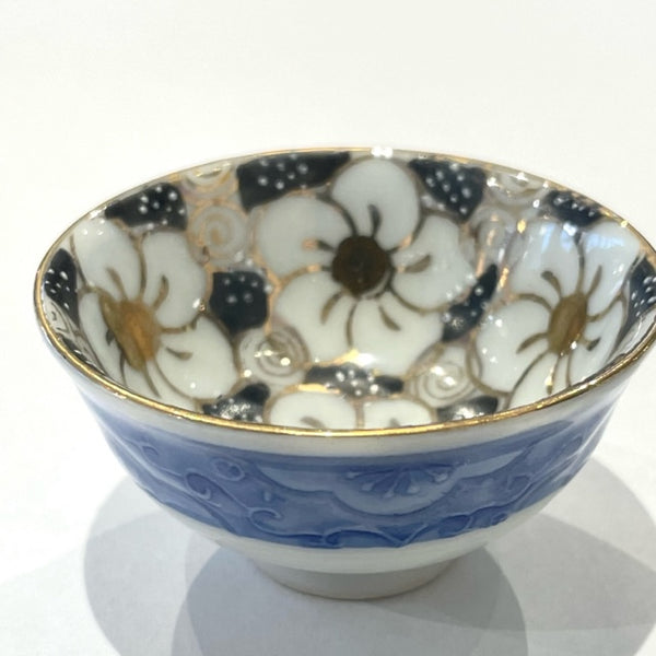 Vintage Japanese Mini Vessel • Blue + Black