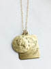 Etched Brass Zodiac Necklace