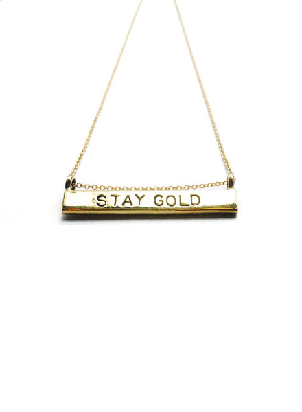 "Stay Gold" Necklace