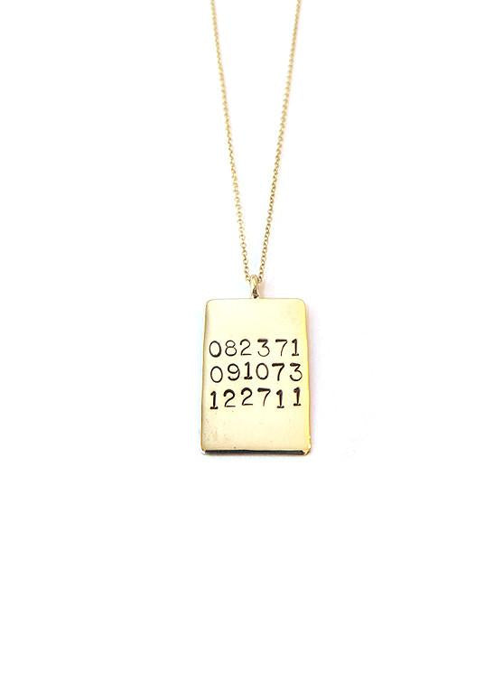 25mm Rectangle Dates