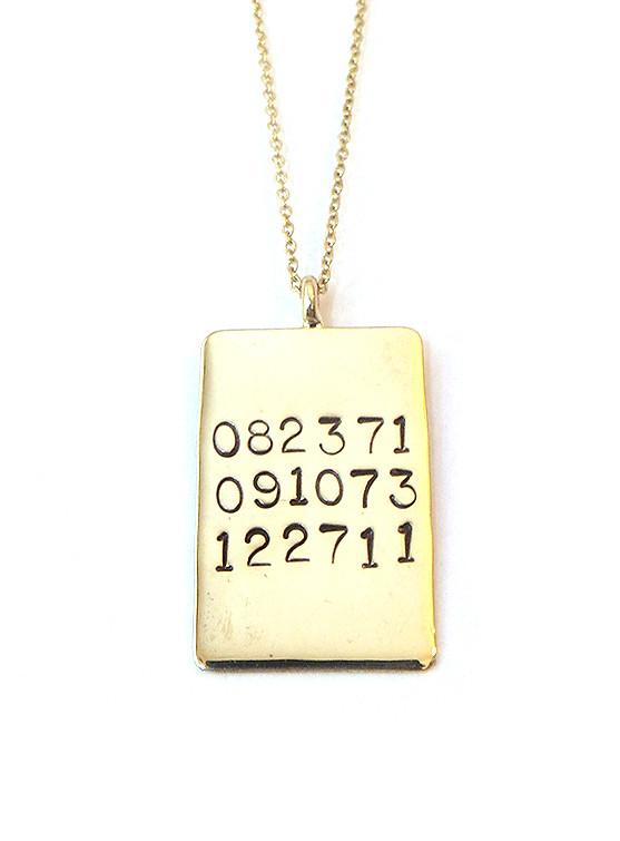 25mm Rectangle Dates